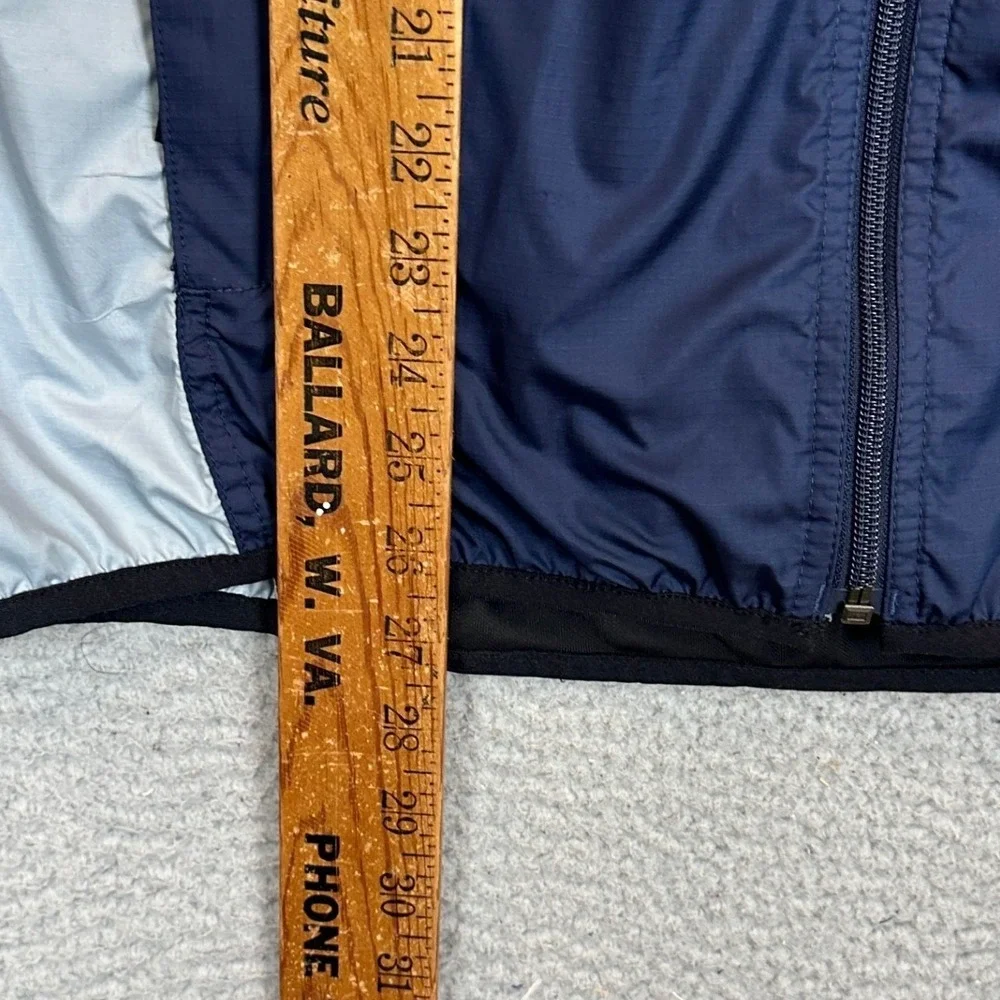 The North Face Vest Mens Large Blue Flight Series Running Full Zip Colorblock